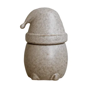 Eating Santa jar with lid small - Beige - DBKD