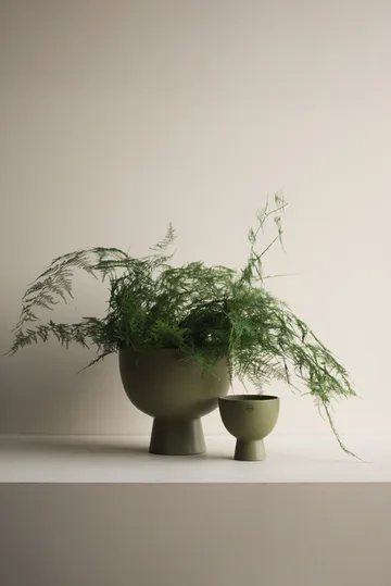 Figure flower pot Ø15 cm - Green - DBKD