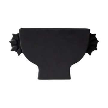 Flat vase 16 cm - Black - DBKD