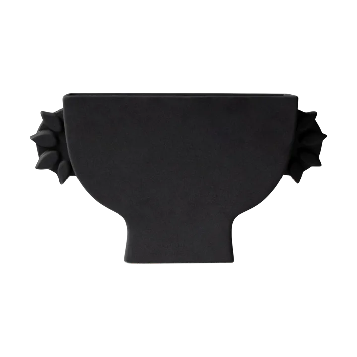Flat vase 16 cm - Black - DBKD