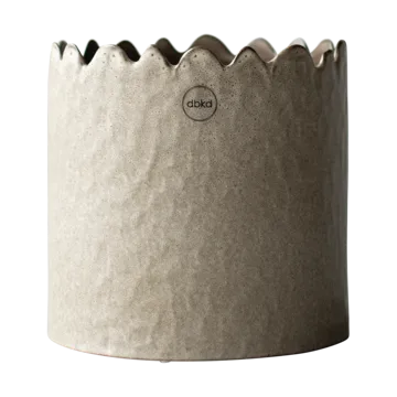Flowery pot Ø16 cm - Beige - DBKD