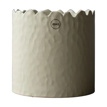 Flowery pot Ø16 cm - Cream - DBKD