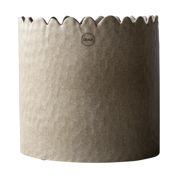 Flowery pot Ø20 cm - Beige - DBKD