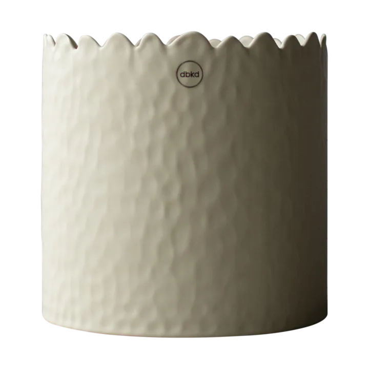 Flowery pot Ø20 cm - Cream - DBKD