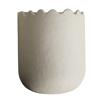 Flowery wall pot 19 cm - Cream - DBKD