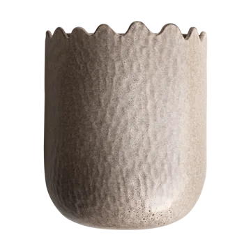 Flowery wall pot 24 cm - Beige - DBKD