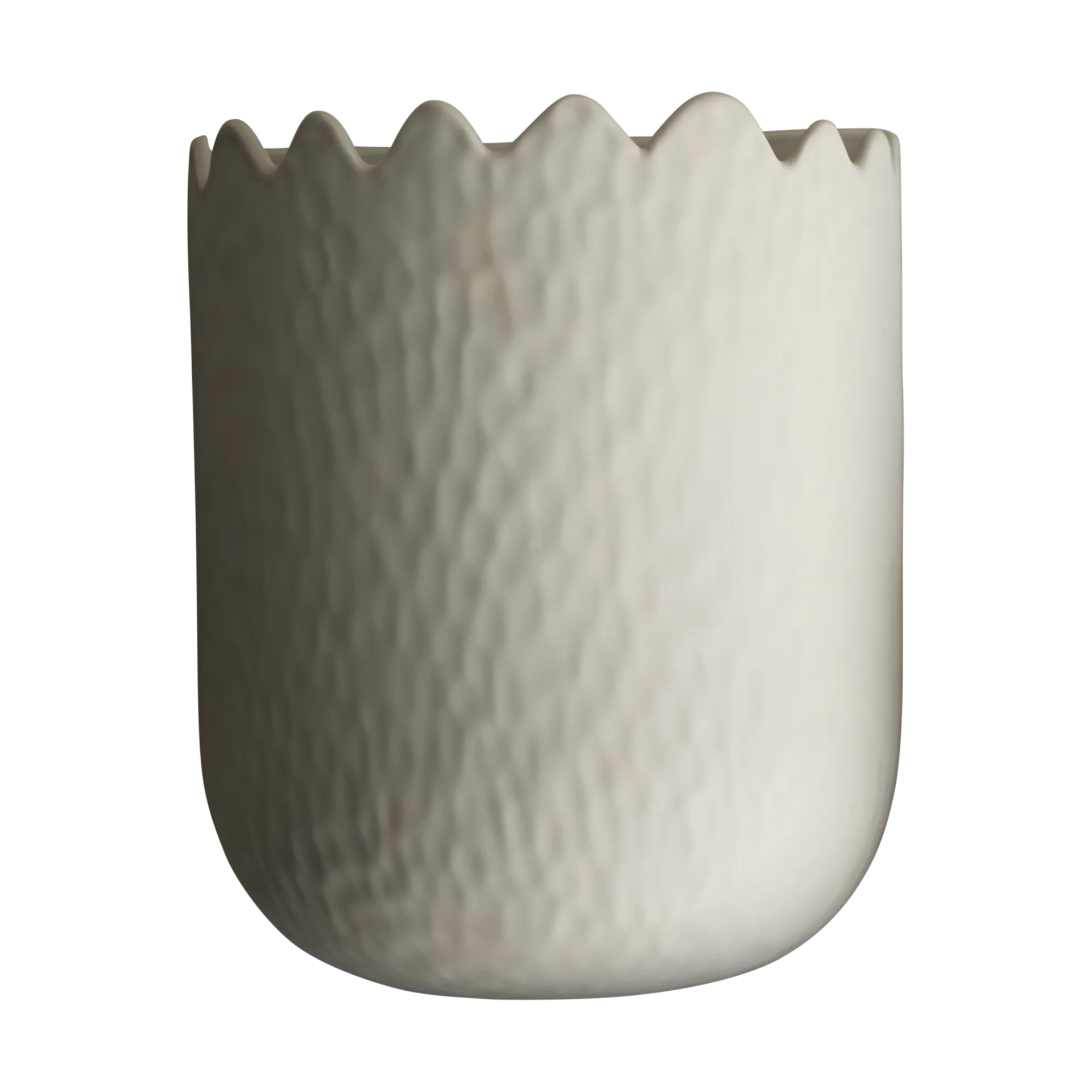Flowery wall pot 24 cm, Cream DBKD
