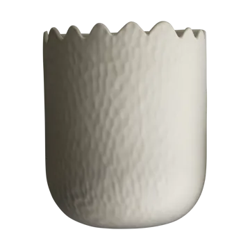 Flowery wall pot 24 cm - Cream - DBKD