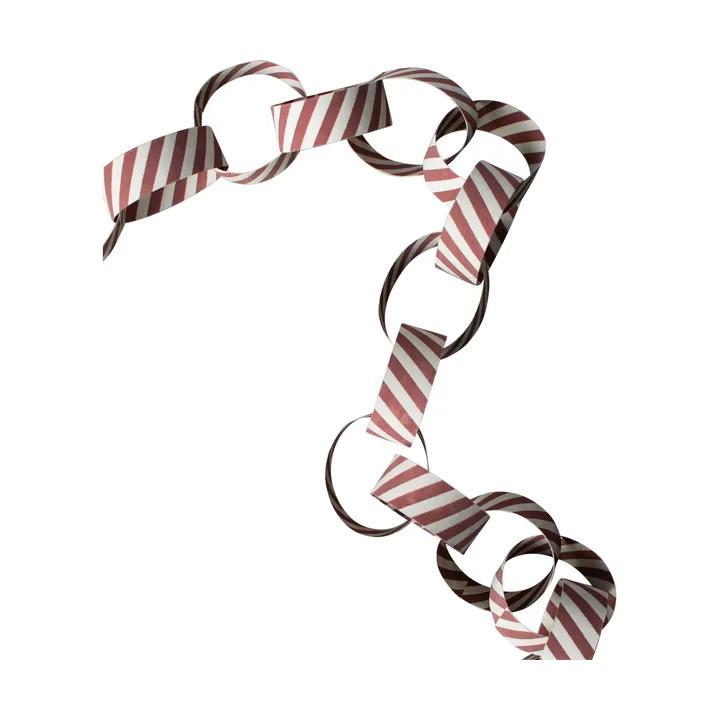 Garland striped garland - Red-white - DBKD