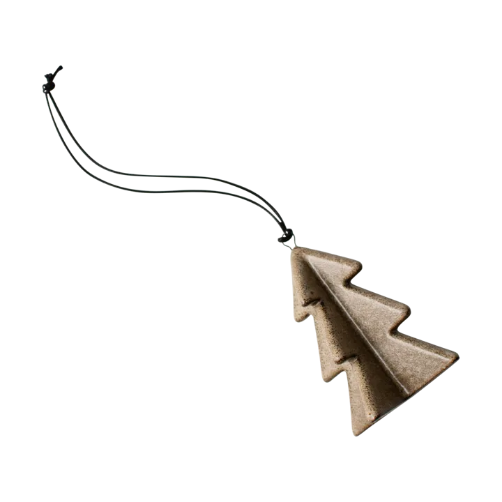 Hanging winter tree 7 cm - Beige - DBKD