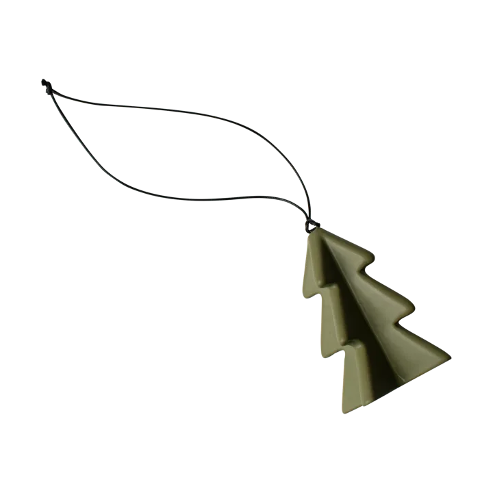 Hanging winter tree 7 cm - Green - DBKD