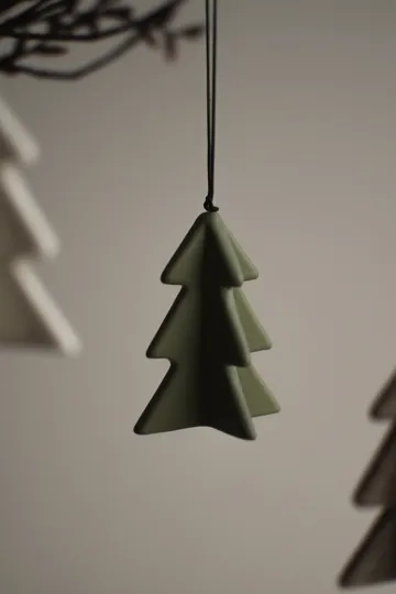 Hanging winter tree 7 cm - Green - DBKD