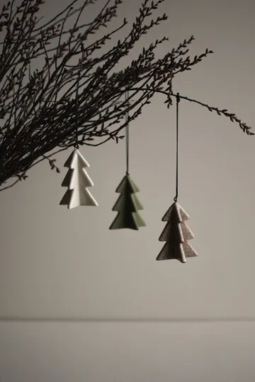Hanging winter tree 7 cm - Vanilla - DBKD