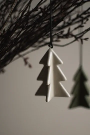 Hanging winter tree 7 cm - Vanilla - DBKD