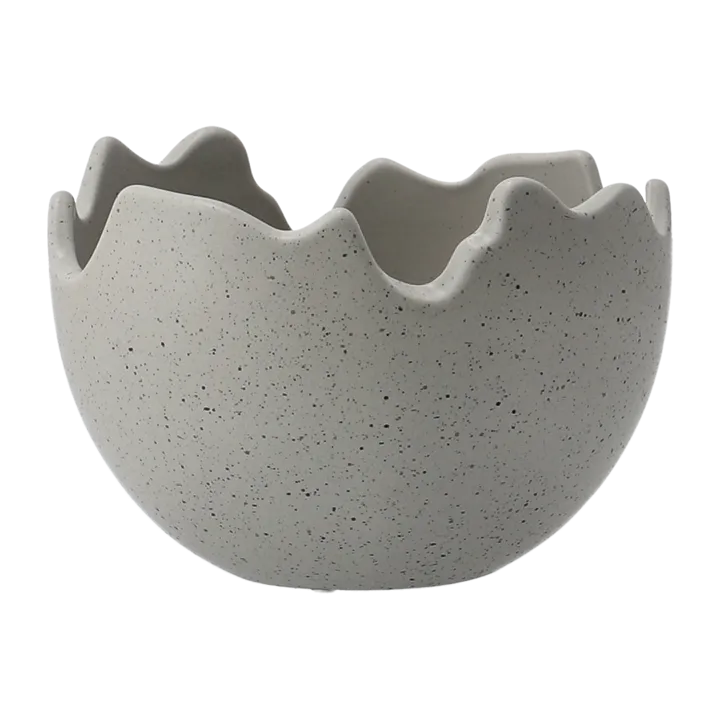 Happy Easter bowl egg shell large - mole dot - DBKD