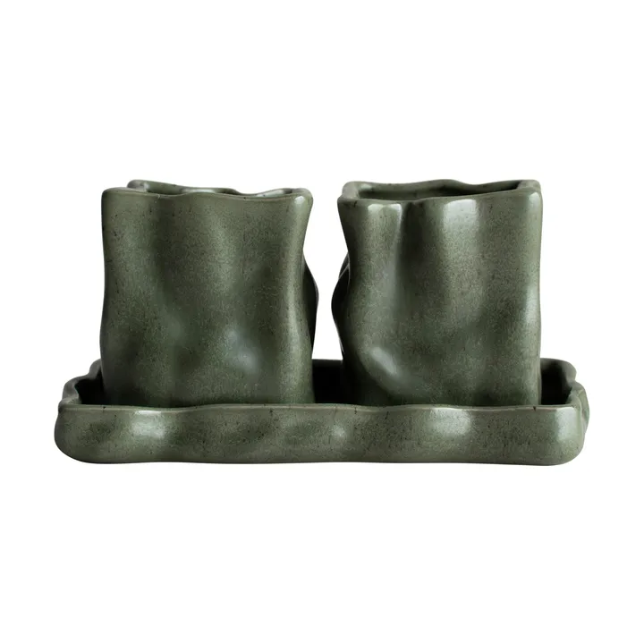 Herb pot, set of 3 - Moss - DBKD