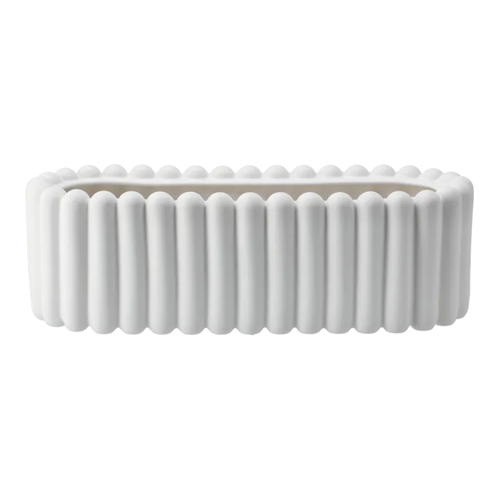 Mist flower pot oval - White - DBKD