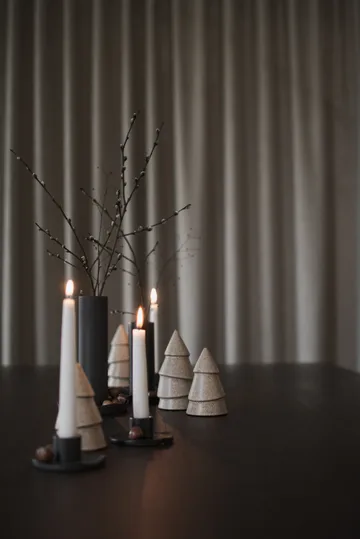 Narrow Christmas tree beige - Small 11 cm - DBKD
