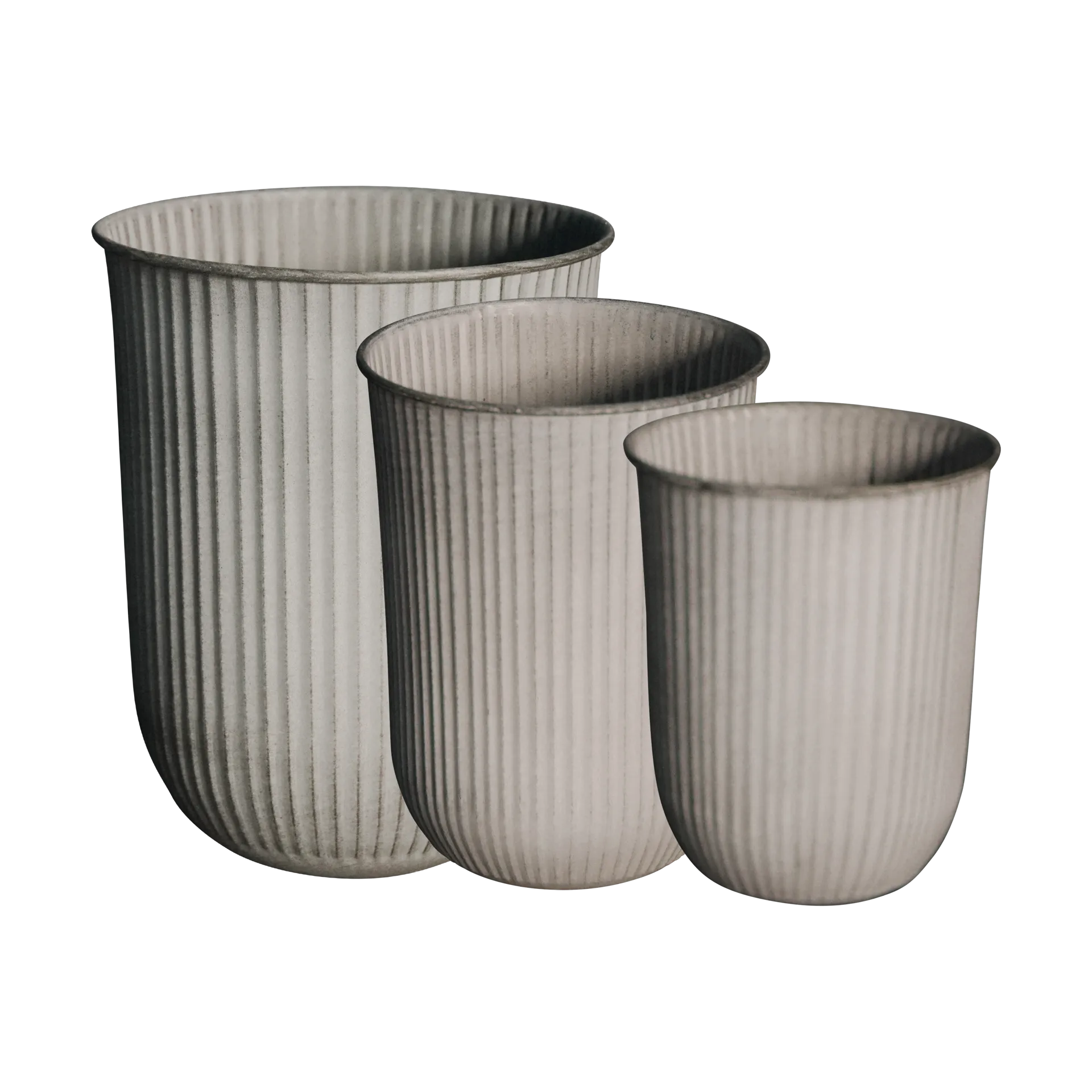 Out stripe flower pot 3-pack, Beige DBKD