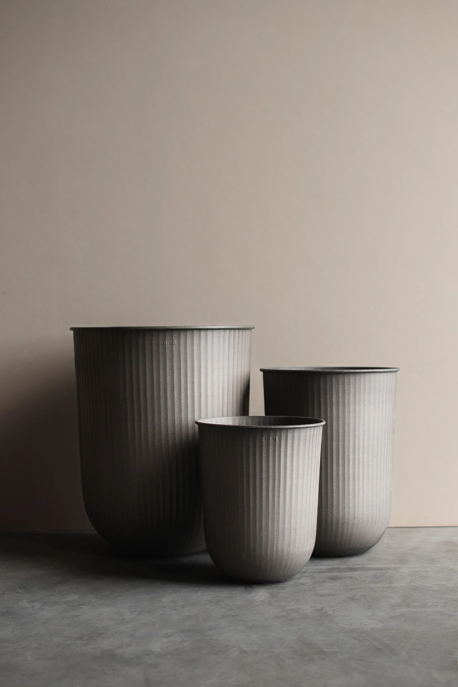 Out stripe flower pot 3-pack, Beige DBKD