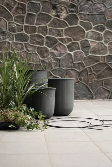 Out stripe flower pot 3-pack - Black - DBKD