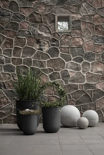 Out stripe flower pot 3-pack - Black - DBKD