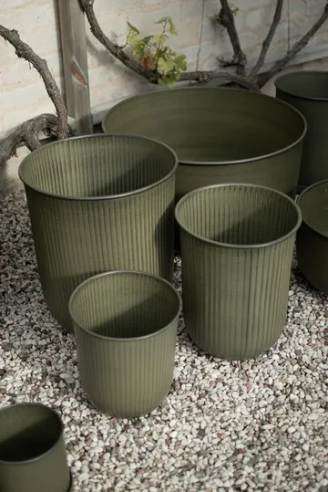 Out stripe flower pot 3-pack - Green - DBKD