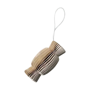 Paper Candy Christmas decoration - Beige - DBKD
