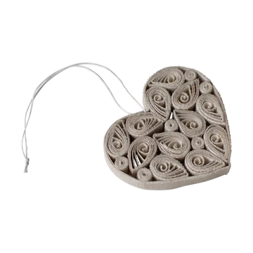 Paper heart 8 cm - Cream - DBKD
