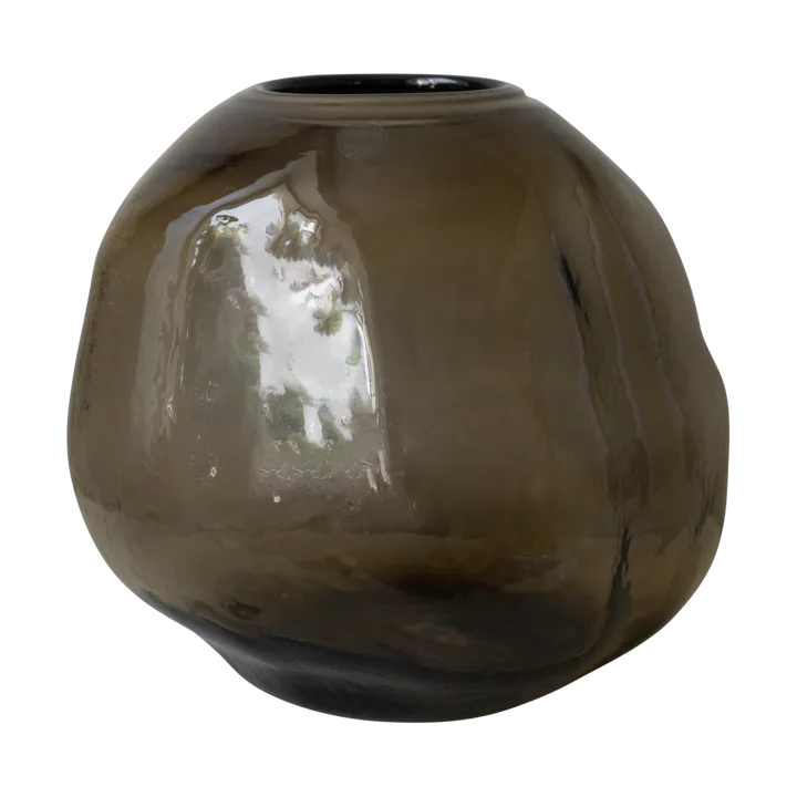 Pebble vase brown - Large Ø28 cm - DBKD