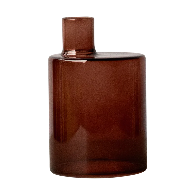 Pipe vase 12 cm, Dark red DBKD