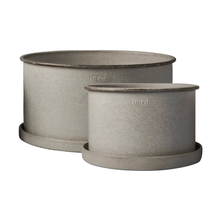 Plant bowl flower pot 2-pack - Beige - DBKD