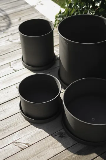 Plant pot flower pot large 2-pack - Black - DBKD