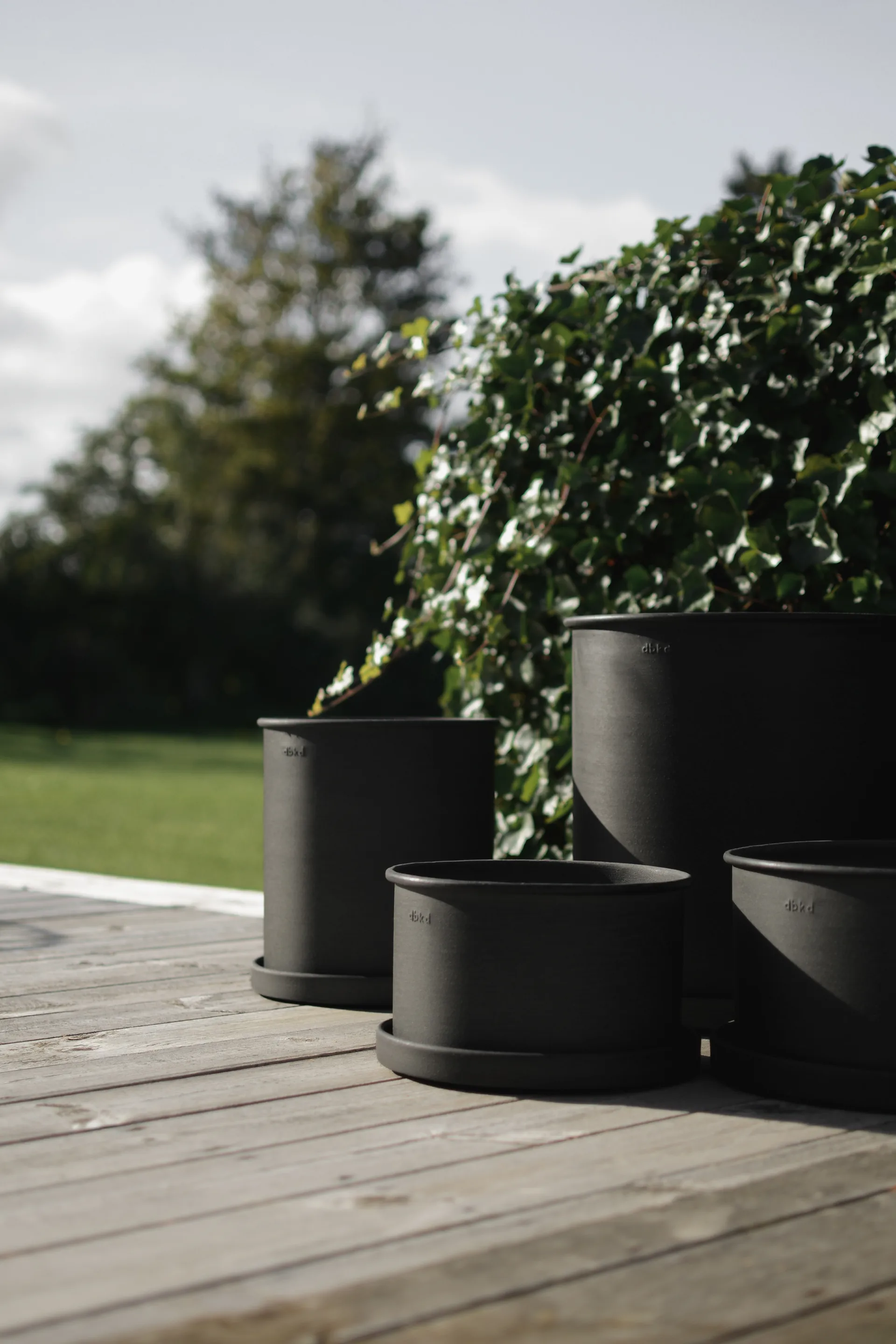 Plant pot flower pot large 2-pack, Black DBKD