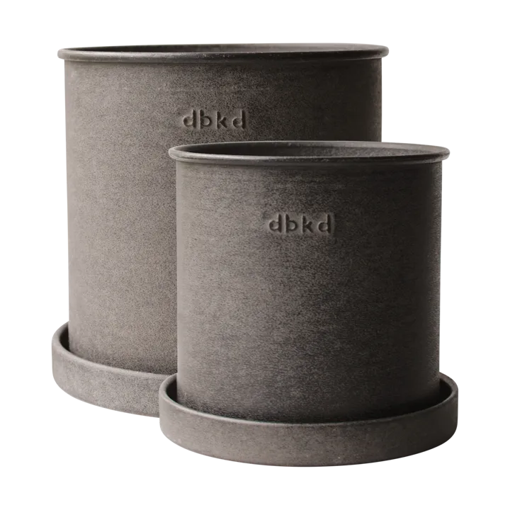 Plant pot small 2-pack - Brown - DBKD
