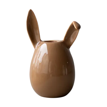 Rabbit candlestick 13 cm - Shiny nougat - DBKD