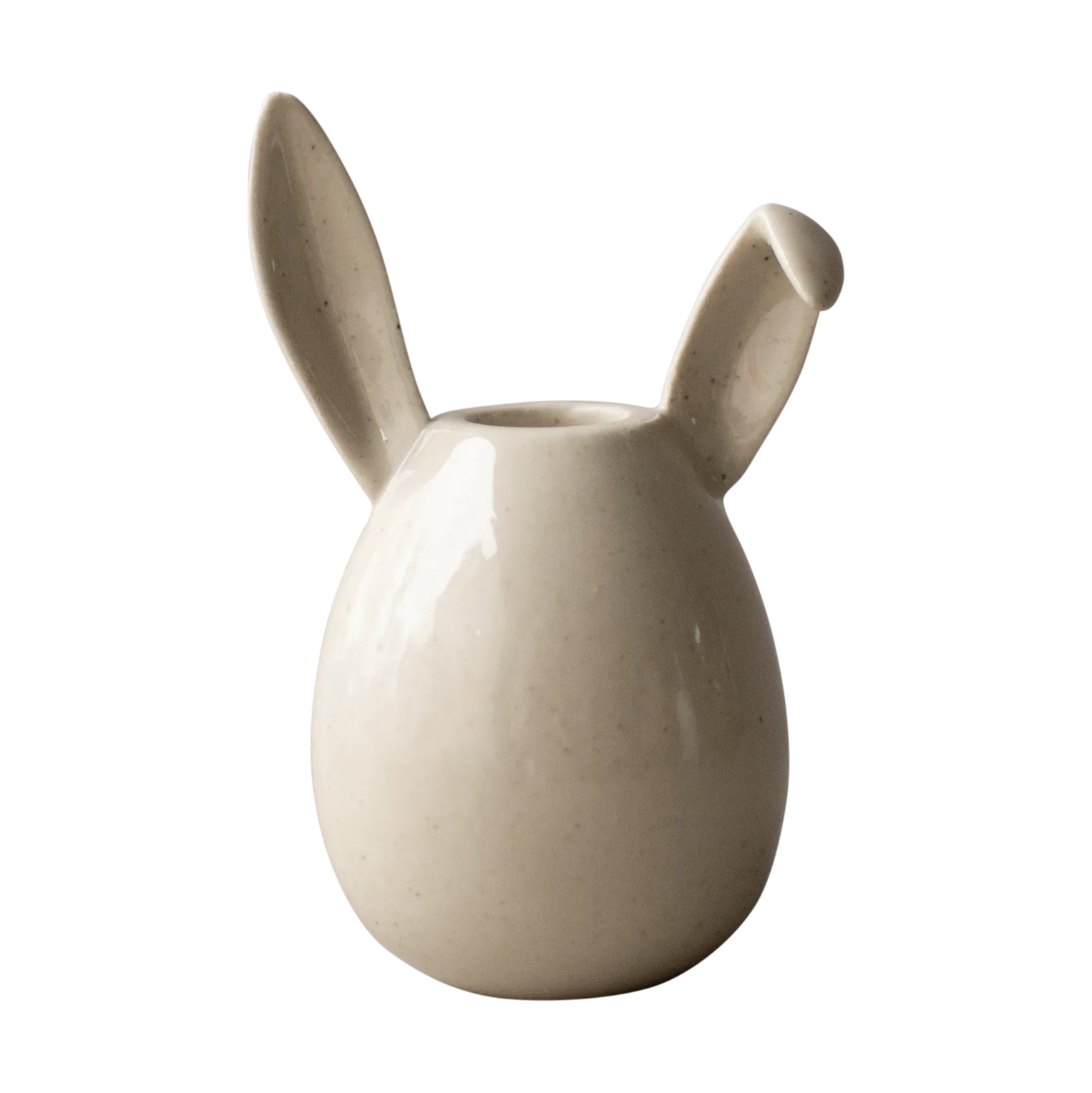 Rabbit candlestick 13 cm, Vanilla DBKD