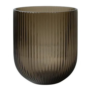 Simple Stripe glass vase brown - Medium - DBKD