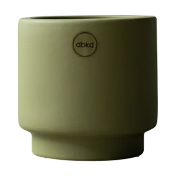 Solid pot green - Small, Ø10 cm - DBKD