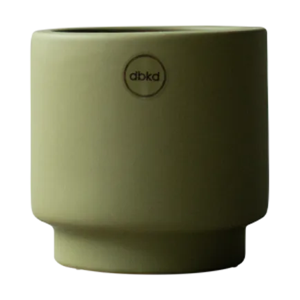 Solid pot green - Small, Ø10 cm - DBKD