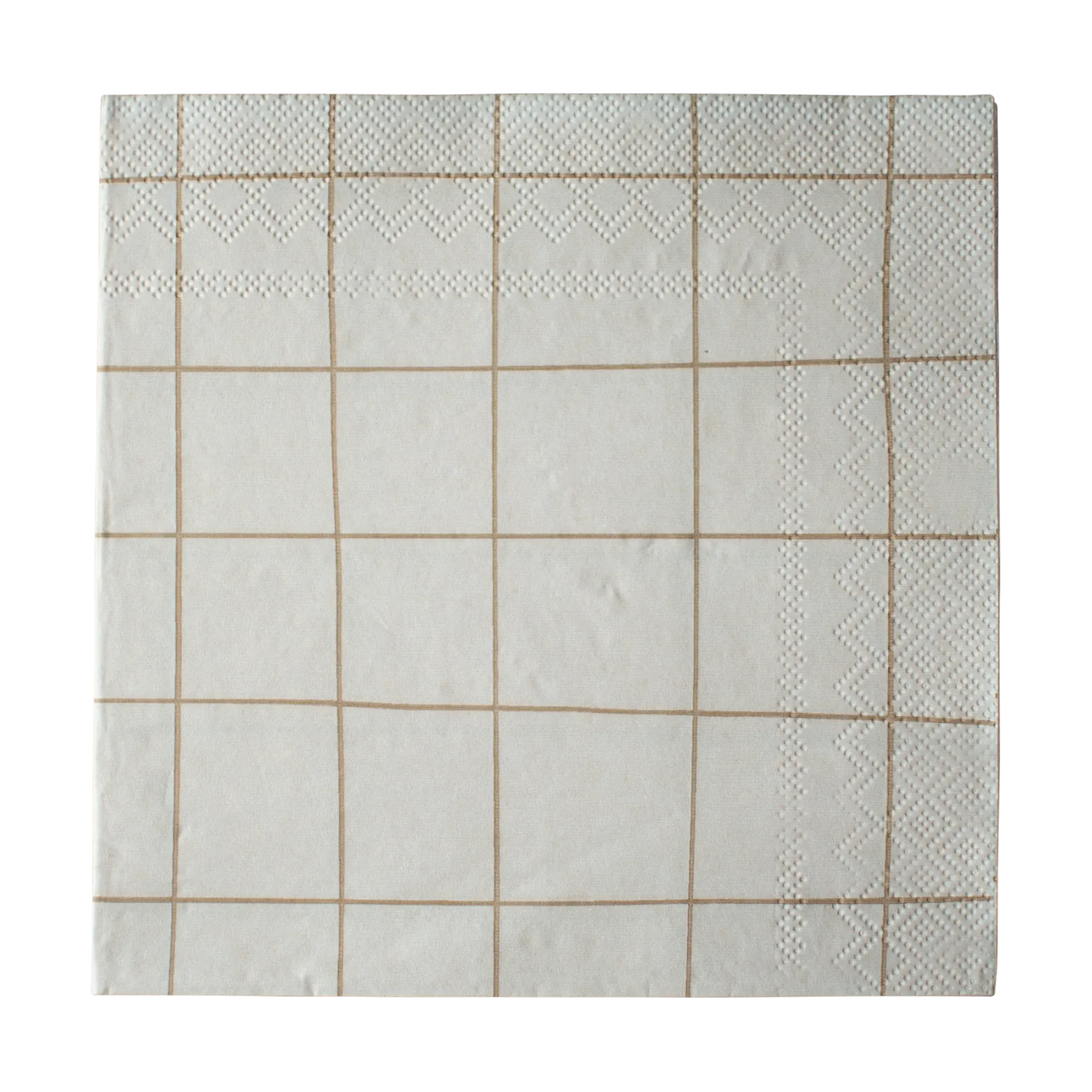 Square paper napkin 33x33 cm 20-pack, Cream DBKD