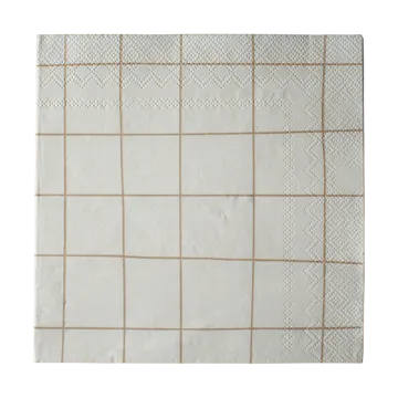 Square paper napkin 33x33 cm 20-pack - Cream - DBKD