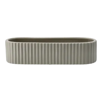 Stripe advent candle 30 cm - Sandy mole - DBKD