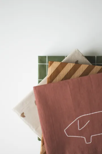 Swedish pig paper napkin 33x33 cm 20-pack - Red - DBKD