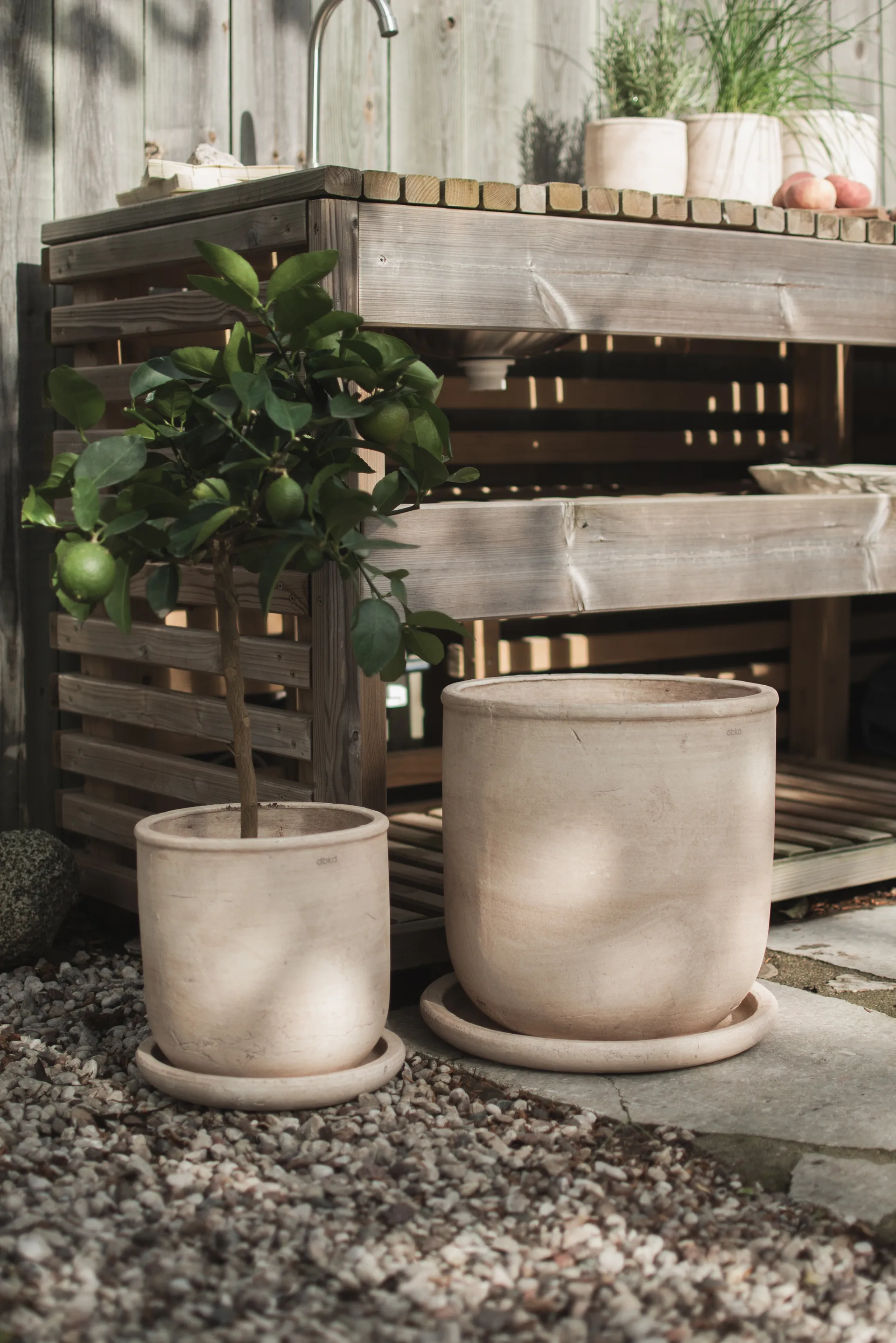 Terra pot, Sand, Ø33x36 cm DBKD