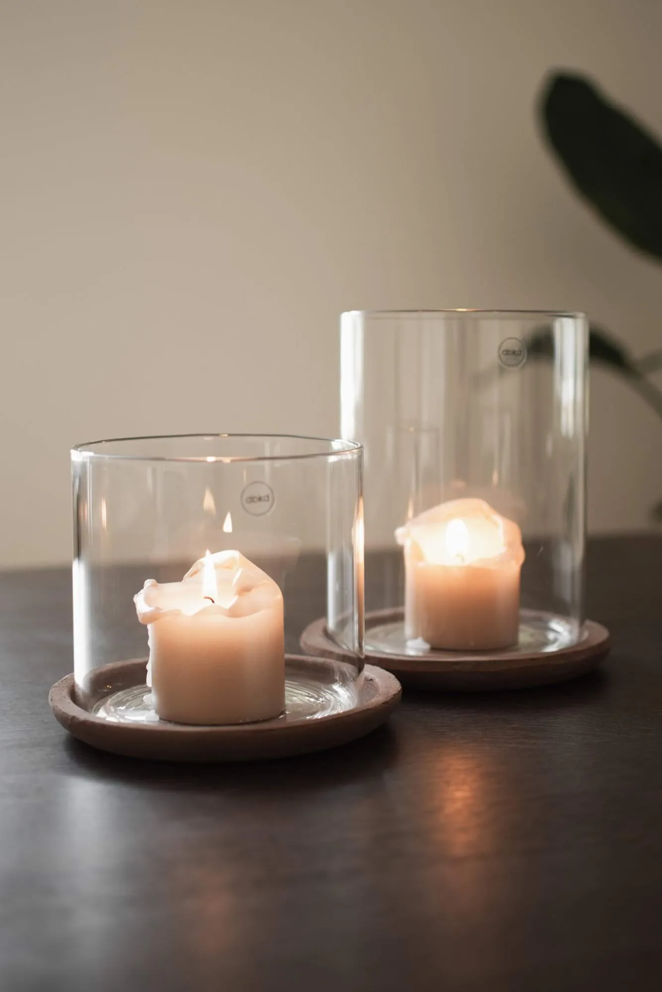 Terra tealight holder, Brown, 15 cm DBKD