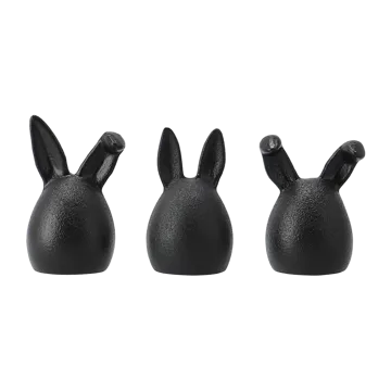Triplets easter rabbit 3-pack - cast iron - DBKD