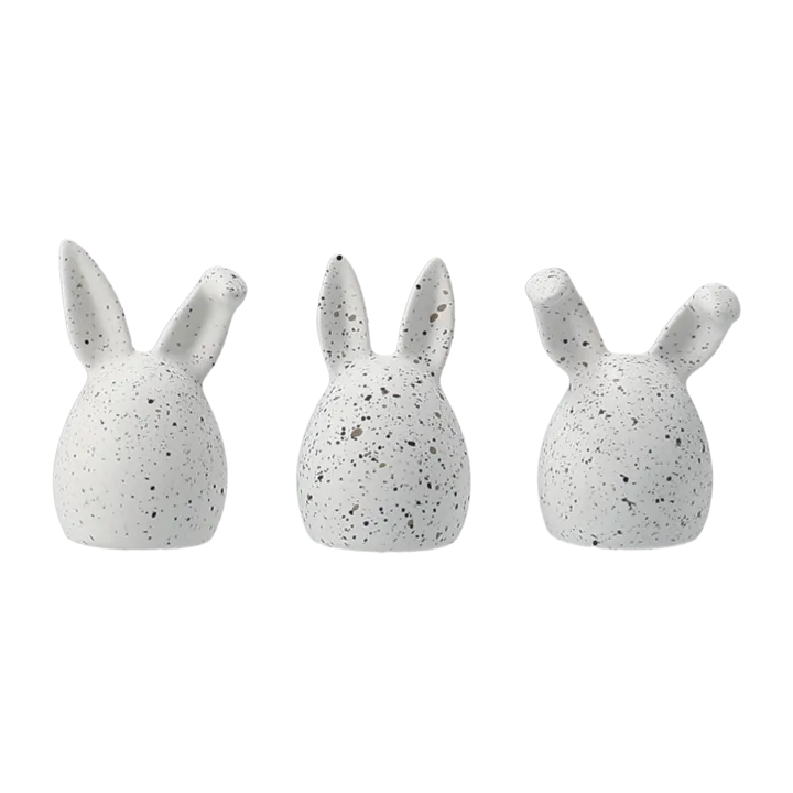 Triplets easter rabbit 3-pack - white dot - DBKD