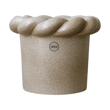 Twine flower pot Ø14 cm - Beige - DBKD