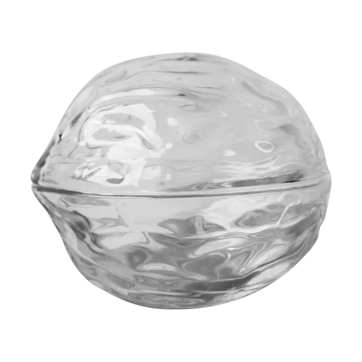Walnut bowl with lid - Clear - DBKD